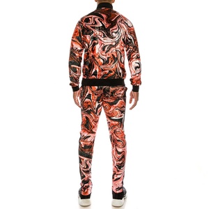Ensemble de survêtement décontracté personnalisé pour homme, idéal pour la gym et l'entraînement, avec manches longues, poches zippées et tissu extensible quadridirectionnel - Product Image 4