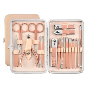Custom Stainless Steel Classic Professional Durable Multi-functional Single Spring <b>Kit</b> (3-in-1 10-in-1) for <b>Manicure</b> Pedicure - Product Image 1