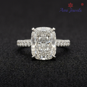 Premium Platinum Diamond Engagement <b>Ring</b> For Women Contemporary Minimal Design Luxury <b>Wedding</b> Jewelry And Elegant Gift - Product Image 1