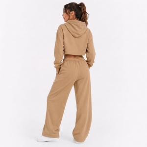 Womens Comfortable Matching Outfit Cozy Pullover And Soft Pants Set For Home <b>Travel</b> And Daily <b>Wear</b> - Product Image 2