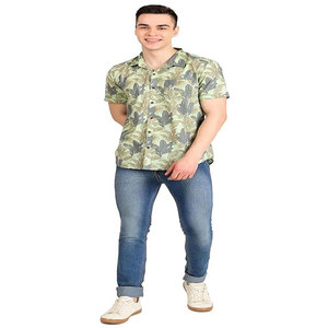 เสื้อถักวาฟเฟิลสำหรับผู้ชายเสื้อเชิ้ตแขนสั้นลำลองมีกระดุมกระดุมติดกลางแจ้งเสื้อผ้าฝ้ายวินเทจฤดูร้อนออกแบบได้ตามต้องการ - Product Image 6