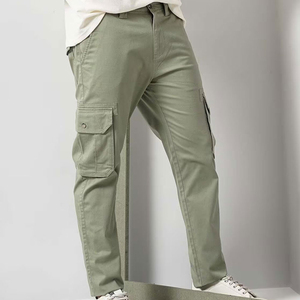 Ideal para senderismo, camping o viajes, pantalones cargo de estilo táctico para hombre, tela lavada para un look clásico, pantalones cargo para hombre. - Product Image 4