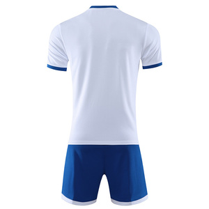 MILIENZ SPORTS APPAREL Ensemble de maillots de football pour hommes, uniforme d'équipe personnalisé, dégradé blanc-bleu, col en V, manches courtes, évacuation de l'humidité - Product Image 2