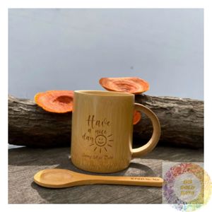 Natural Bamboo Cup Eco Friendly Handmade Reusable Drinking Ware Sustainable Tableware for <b>Kitchen</b> Cafe Restaurant and <b>Camping</b> - Product Image 5