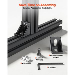 4 Perfiles de Extrusión de Aluminio 4040 de 15.75 Pulgadas (400 mm) con Ranura en T, Estándar Europeo, Riel Lineal Anodizado de Alta Resistencia, T5 Templado - Product Image 4
