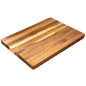 Planche à découper en bois d'acacia personnalisée avec logo OEM, grande planche de cuisine réversible en bois pour la découpe de viande, de pain et de légumes, vente en gros - Product Image 1
