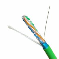 Câble Ethernet CAT6 OEM d'usine 7*0.2mm BC FTP avec gaine en PVC 500m rouleau 8 noyaux 4 paires à faible dégagement de fumée pour les systèmes de communication