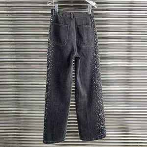 Jeans vintage slim et droits pour femmes, style baggy, tendance, en denim, pour l'hiver. - Product Image 4