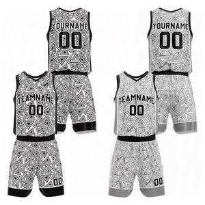 Tenues d'entraînement en polyester blanc et noir, nouveau modèle, uniformes de football en gros, kits d'équipe personnalisés de haute qualité - Product Image 1