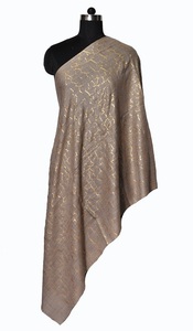 Lowellcraft Fine <b>Wool</b> Foil Printed Floral Long Scarf 85% Fine <b>Wool</b> 15% Silk with Cashmere Breathable Winter - Product Image 5
