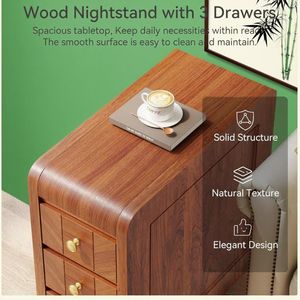 End <b>Side</b> Table Stylish Nightstand for Bedroom Decor - Product Image 2