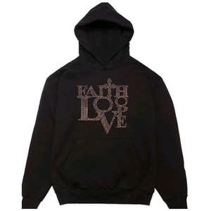 High Quality Cotton Blended <b>Rhinestones</b> <b>Hoodie</b> Streetwear Breathable Winter Oversized <b>Hoodie</b> - Product Image 2