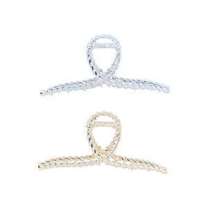 Artigli per capelli eleganti da donna di tempo e Tru 2 pezzi accessori per capelli in metallo color oro e argento - Product Image 1