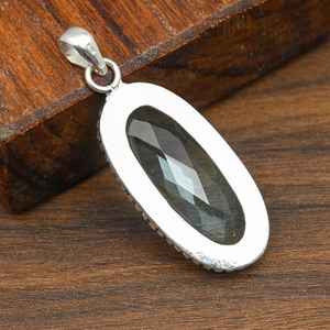 Pendentif en pierre précieuse Apatite aquatique, argent sterling 925, fait main, magnifique bijou délicat, pendentif en pierre précieuse naturelle - Product Image 5