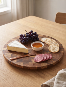 Planche à découper rectangulaire en bois avec poignée, lot de 10, plateau à fromage, planche de service pour la cuisine - Product Image 4