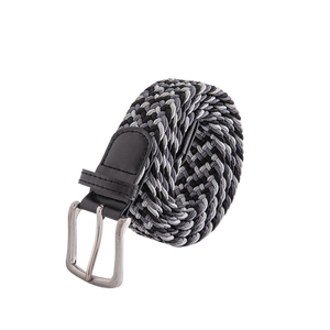 Cinturón Casual Trenzado a Rayas con Hebilla Rectangular de Acero, Diseño de Hebilla Resistente, Opciones Multicolores - Product Image 5
