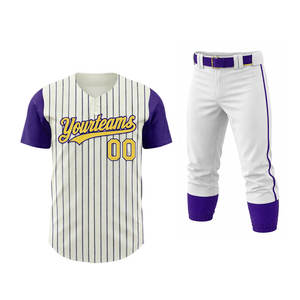 Uniformes de Béisbol Personalizados de la Mejor Calidad, Camisetas y Pantalones Sublimados, Ropa Deportiva al Por Mayor a Precio Económico - Product Image 1