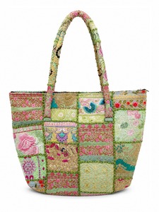 Bolso de mano bohemio de macramé para mujer con cuerda de algodón resistente, patrón anudado a mano para damas elegantes - Product Image 3