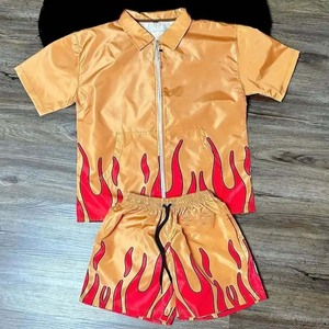 New Summer Breathable Nylon Windbreaker Full Length <b>Zip</b> <b>up</b> <b>Jacket</b> 2 in 1 Design Unisex Tracksuit Set - Product Image 6