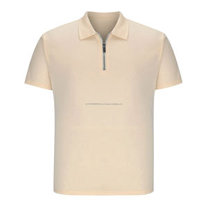 Camiseta Personalizada con Logotipo para Hombre, Transpirable, de Algodón/Poliéster, Tejida, con Cierre, Informal, de Manga Corta, Uniforme, Venta al por Mayor, de Secado Rápido - Product Image 1