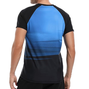 <b>Men</b> <b>Compression</b> T <b>Shirt</b> Rash Guard Short Sleeve Swim <b>Shirt</b> UV Protection Quick Dry OEM Factory Supply - Product Image 4