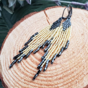 Nouvelle mode bijoux broderie boucles d'oreilles boucles d'oreilles perlées à la main pour femmes et filles de l'inde exportateur RF artisanat - Product Image 4