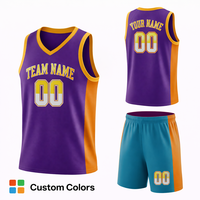 Uniforme de Baloncesto Personalizado para Adultos, Logotipo del Equipo Personalizado, Nombre del Jugador, Número, Conjunto de Camiseta y Pantalones Cortos de Baloncesto, 100% Poliéster de Secado Rápido