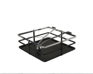 Classic <b>Matte</b> Black Metal Napkin Holder Elegant Design Perfect for Stylish <b>Table</b> Settings and Home Decor by ACMI - Product Image 1