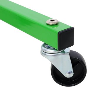 Estante de Almacenamiento Verde con Capacidad para 275 LBS, con Seis Ruedas Giratorias de 2 Pulgadas, Estantes de Garaje con Ruedas - Product Image 6