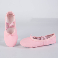 Zapatillas de Ballet de Goma/Cuero PU Baratas al por Mayor para Niñas, Mujeres y Adultas, para Espectáculos de Danza, Color Personalizado, Cómodas