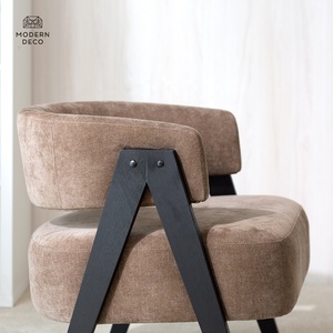 Chaise <span class=keywords><strong>de</strong></span> canapé moderne monoplace Mobilier <span class=keywords><strong>de</strong></span> salon Dossier incurvé Chaise <span class=keywords><strong>de</strong></span> loisirs <span class=keywords><strong>Fauteuil</strong></span> en tissu rembourré Canapé 1P - Product Image 4