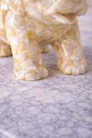 Statuette d'éléphant en nacre polie faite à la main, décoration de luxe pour la maison, décoration de table, Feng Shui