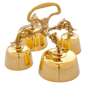 Juego de Campanas de Iglesia de Latón |   Campanas de Altar Sanctus para la Sagrada Misa – DOUBLE VEE EXPORTS - Product Image 1