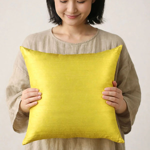 100% Thai Silk <b>Cushion</b> Cover | Luxury Hotel & Resort Décor, Custom Woven Label | Wholesale, Made in Thailand - Product Image 1