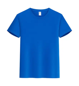 Camiseta de Moda Blanca Lisa Oversize con Cuello Redondo de Poliéster/Algodón Tejido, Personalizable con Logotipo, Fabricante Mayorista OEM - Product Image 3