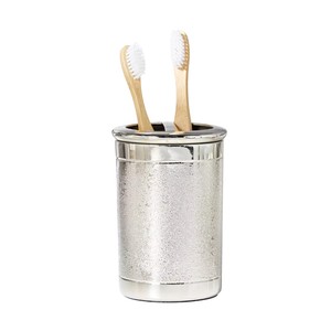 Handmade Pewter Toothbrush Holder Cup Elegant Match Pewter <b>Bathroom</b> <b>Accessory</b> <b>Vintage</b> Style Metal Organizer For Home Decor - Product Image 3