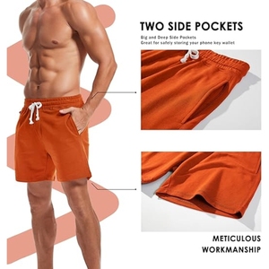 Vêtements de sport personnalisés avec logo, shorts de sport respirants pour hommes, shorts de fitness à séchage rapide, shorts de gym en polyester pour hommes - Product Image 5