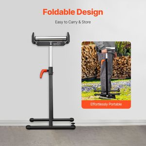 Banco da Lavoro per Falegnameria con Capacità di Carico di 250 lb, Altezza Regolabile da 27 a 43 Pollici, Guide Laterali Pieghevoli Resistenti, Supporto in Acciaio Lucidato da 11,5 Pollici - Product Image 3