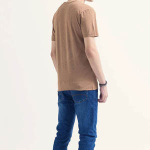 T-shirt col V pour homme, design unique, coupe ample, imprimé, prix de gros, nouvelle arrivée, 100% coton, séchage rapide - Product Image 6