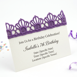 Encaje Guipur Floral Violeta de 15 mm, Personalizable, Calidad de Exportación, Paquete de 20 Metros para Envolver Regalos, Cajas de Regalo, Tarjetas de Felicitación - Product Image 4