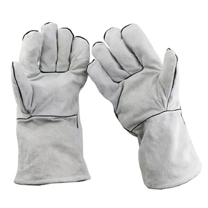 Guantes de Soldador Resistentes al Calor, de Alta Calidad, con Diseño de Logotipo Personalizado, Textura de Cuero Granulado, Protección General - Product Image 1