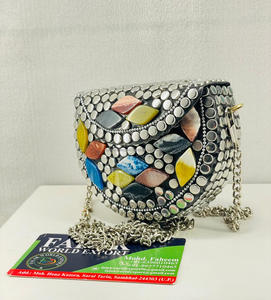 Trendy Bohemian Single Shoulder Crossbody Bag Women Luxury Saddle <b>Handbag</b> Waterproof Pearl Chains Zipper Premium Finish Falak - Product Image 4