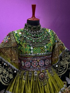 LOW MOQ Afghani Dress For Formal <b>Wedding</b> Party Breathable Long Sleeves Afghani Style Indian Banarsi Fabric Dresses For <b>Weddings</b> - Product Image 3