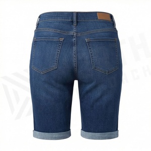 Shorts de Mezclilla para Mujer, Corte Regular, Color Personalizado, Desgastados, Ajustados, Calidad Premium, Moda, Tendencia, Ropa Casual para Uso Diario_1 - Product Image 2
