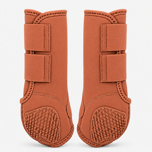 Bottes d'équitation en microfibre couleur tan, ajustement sécurisé, protection des chevilles, pour l'entraînement, la course, le saut d'obstacles et l'utilisation en écurie SP-60782 - Product Image 4