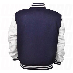 <b>Men's</b> <b>Varsity</b> <b>Jacket</b> Genuine Leather Sleeve Wool Blend Letterman Style College Baseball <b>Bomber</b> <b>Jacket</b> for Boys and <b>Men</b> Premium - Product Image 3