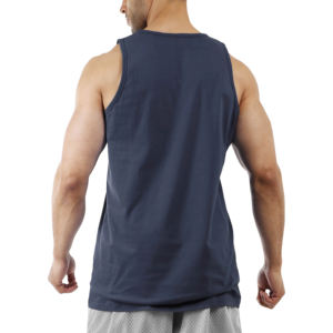 Débardeur décontracté pour homme, respirant, écologique, séchage rapide, col en U, polyester/coton, débardeur stringer pour homme - Product Image 3