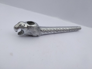 Pipa de metal con forma de animal, cabeza de serpiente tallada, duradera, coleccionable, pipas de metal Medwakh para Dokha, grabadas a mano. - Product Image 1
