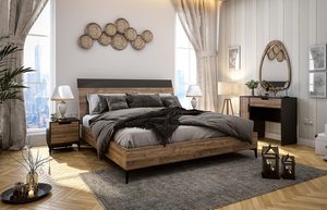 Lit King Size en Teck Massif de Qualité Durable pour Chambre à Coucher, Design Moderne et Confortable avec Plateau en Teck et Sommier Sculpté - Product Image 4