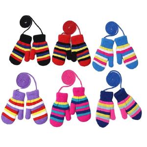 Mitaines de sport d'hiver 2-6 ans – Adorables pour garçons et filles – Rayures tendance – Acrylique/Coton – Ski, extérieur, chaleur, décontracté, quotidien, cyclisme, fête, chic - Product Image 6